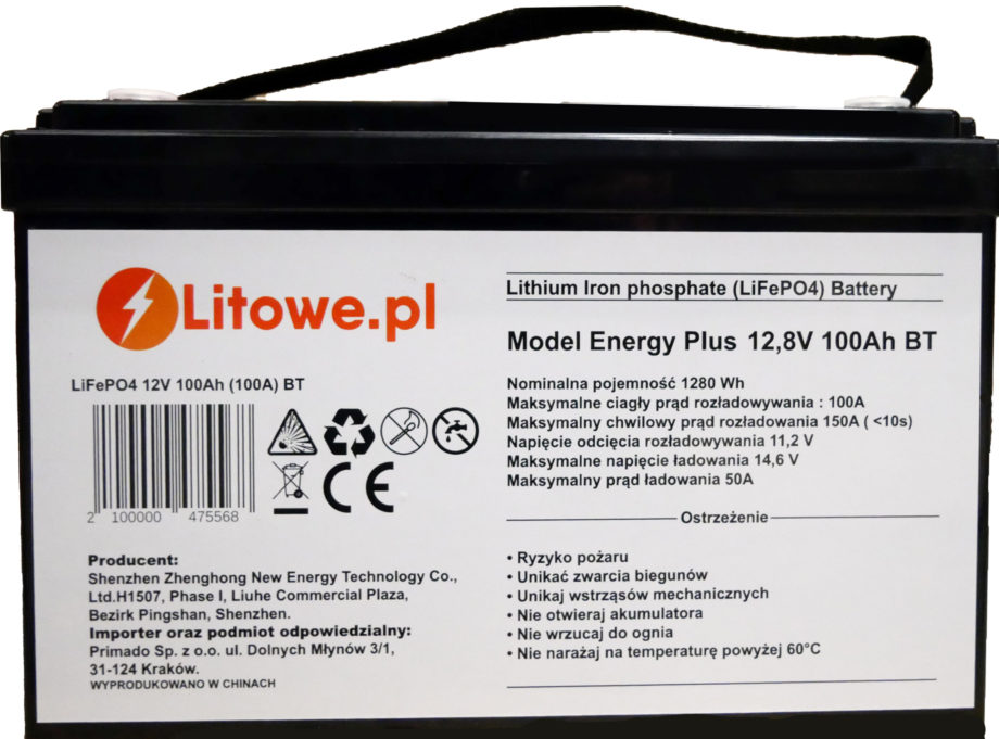 Akumulator LIFEPO4 Energy Plus 12V 100Ah 200Ah - tło