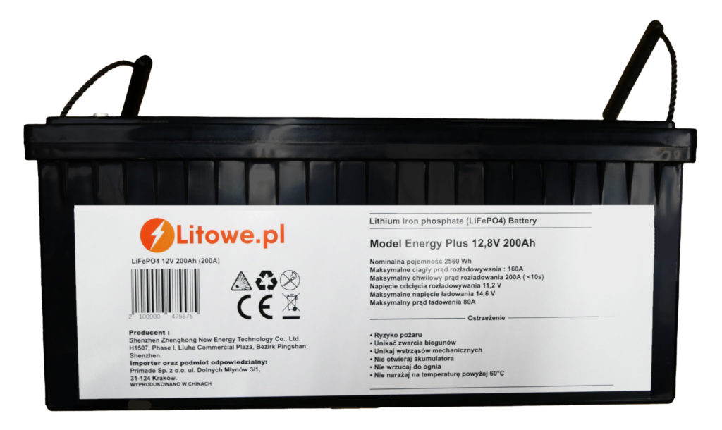 Akumulator LIFEPO4 Energy Plus 12V 100Ah 200Ah - zdjęcie